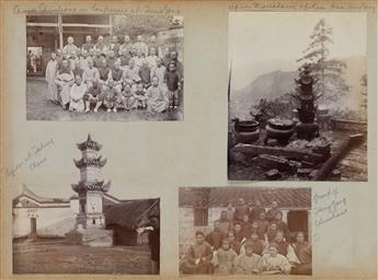 (CHINA) A missionary album from China, apparently related to the Christian & Missionary Alliance, primarily set in Wuhu, with approxima